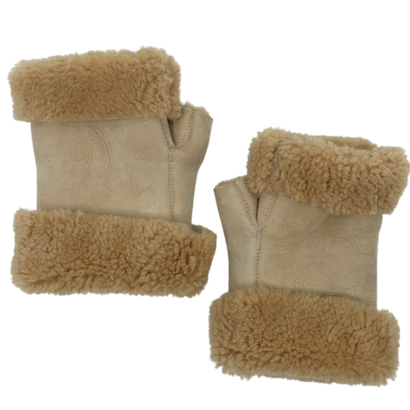 Mitaines En Peau De Mouton Camel