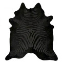 Peau de Vache zébrée noir