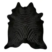 Peau de Vache zébrée noir