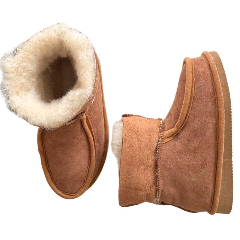 Chaussons en peau de mouton enfant