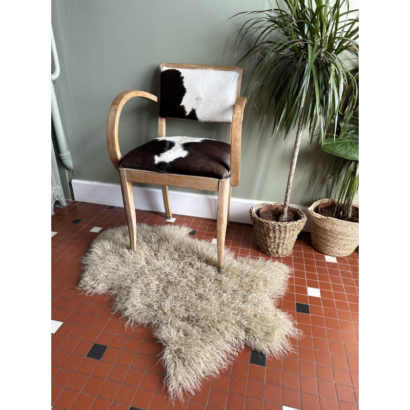 Beige Tibetaans lamsleer
