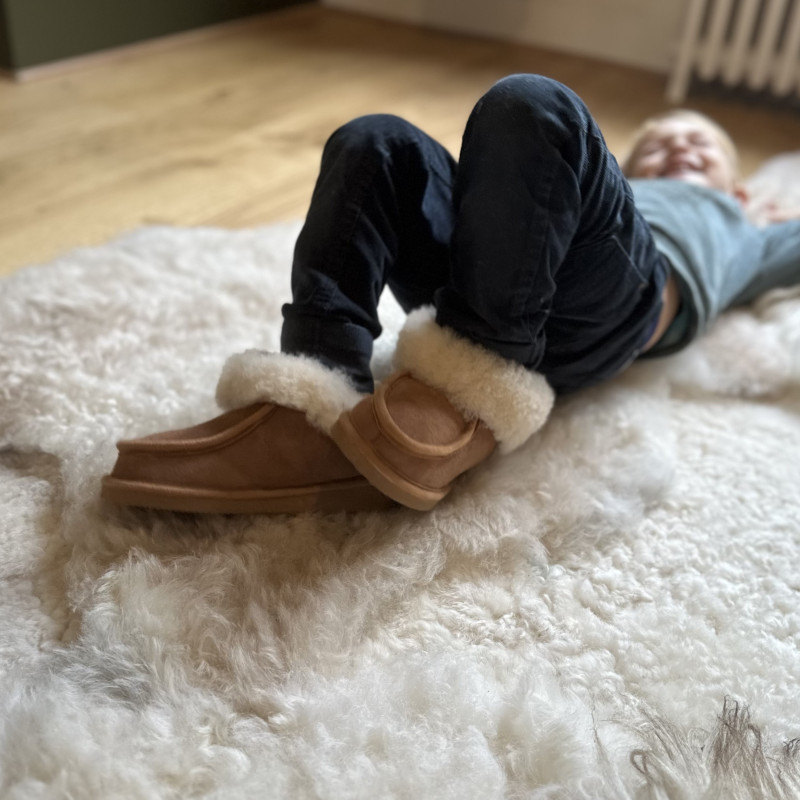 Chaussons en peau de mouton enfant