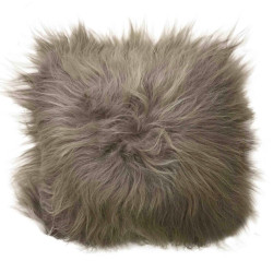 Coussin En Peau De Mouton Islandais Taupe