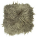 Coussin En Peau De Mouton Islandais Olive
