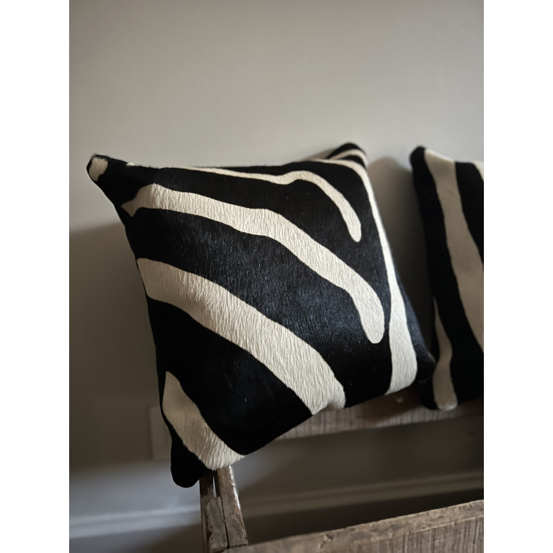 Imitatie Zebra koeienhuid kussen