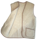 Mouwloos vest van 100% wol