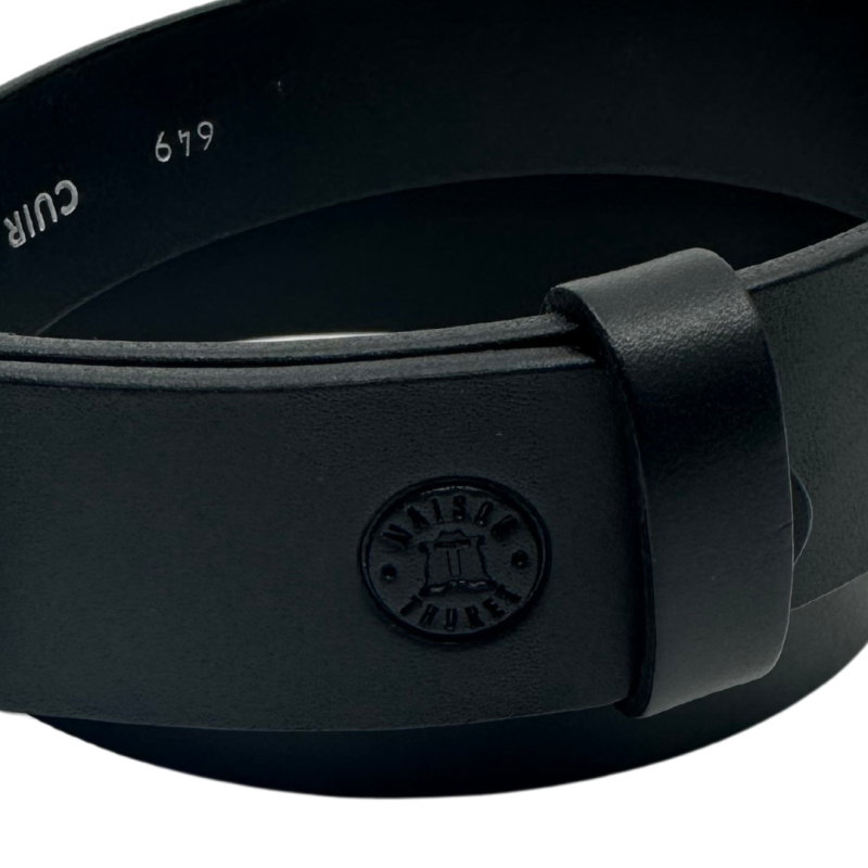 Zwart leren riem