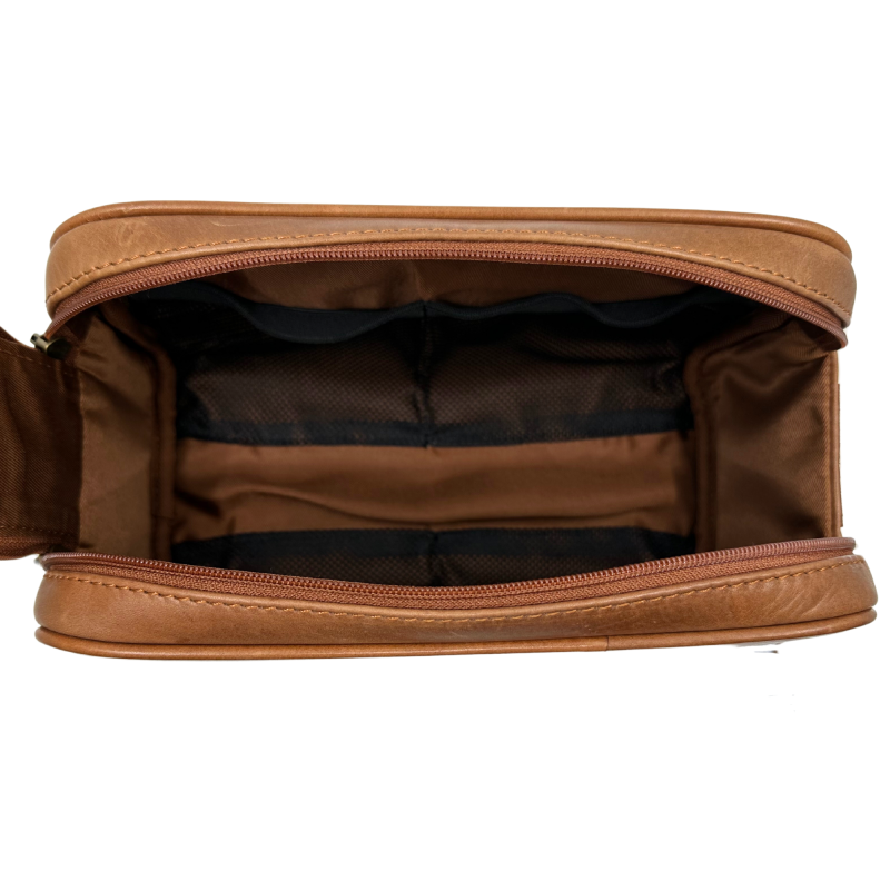 Trousse De Toilette En Cuir