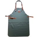 Tablier En Cuir Vert Foncé