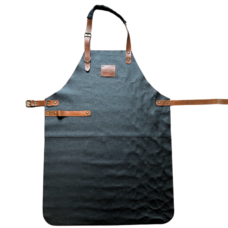 Tablier En Cuir Noir
