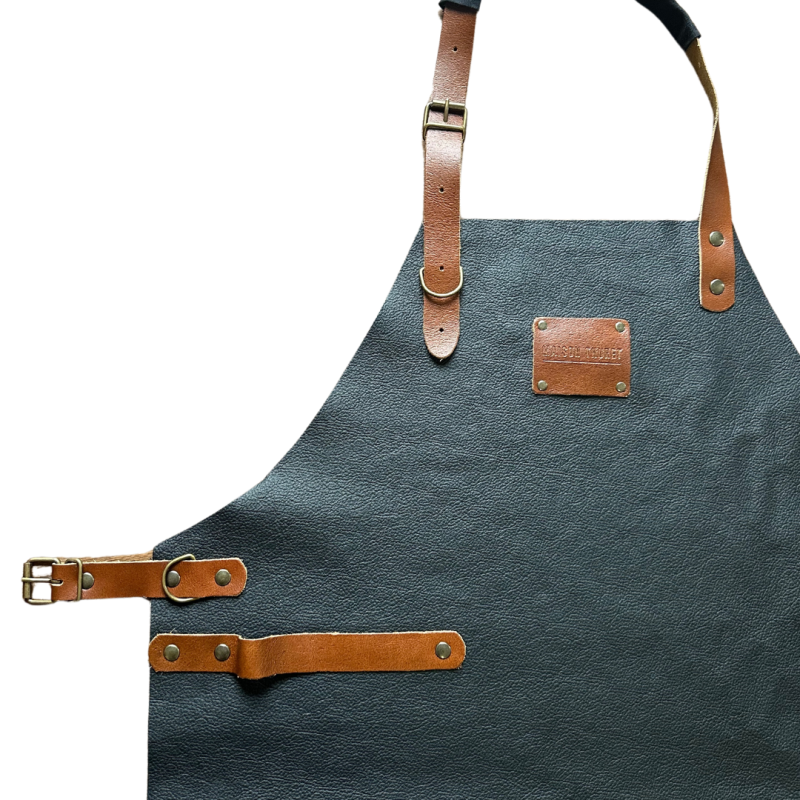 Tablier En Cuir Noir