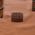 Cognac leren schort