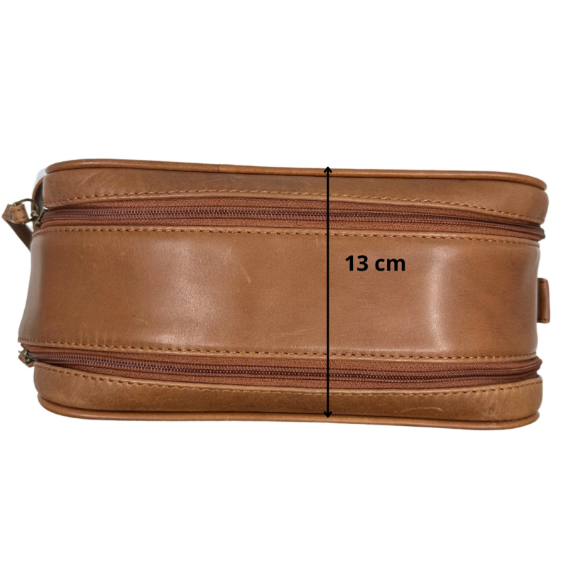 Trousse De Toilette En Cuir