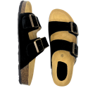 Sandales en daim noir