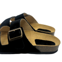 Sandales en daim noir