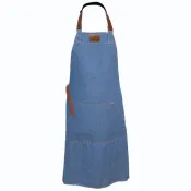 Tablier haut de gamme en cuir et denim – Maison Thuret