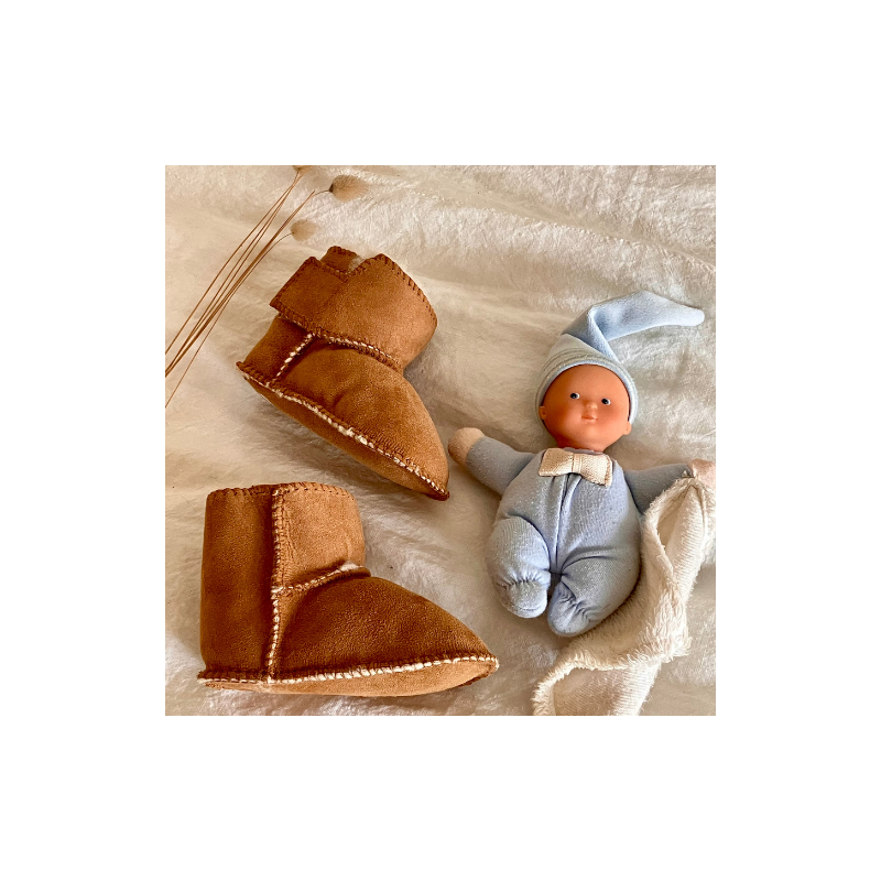 Chaussons bébés en peau de mouton