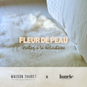 Fleur de peau : tapis en peau de mouton gris cendré