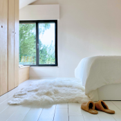 Tapis en Peau de Mouton DESIGN sur mesure ! Unique en France
