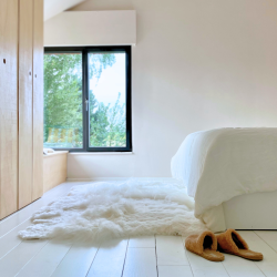 Tapis en Peau de Mouton DESIGN sur mesure ! Unique en France