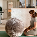 Ergonomische balzitting van schapenvacht