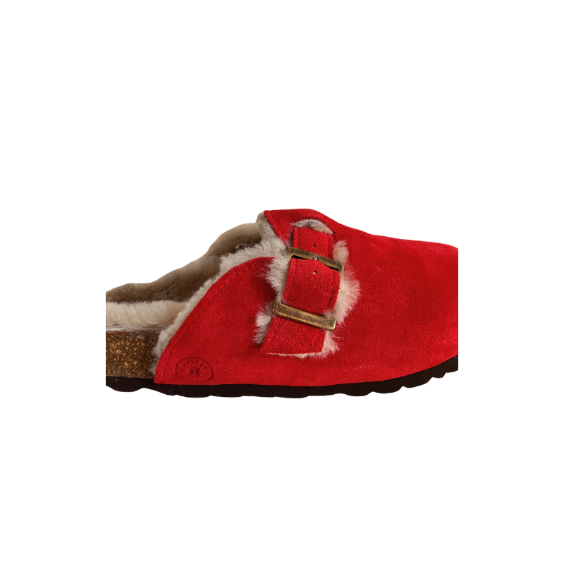 Sabots en cuir | Chaussons peau de mouton | Maison Thuret