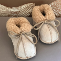 chaussons bébé peau de mouton