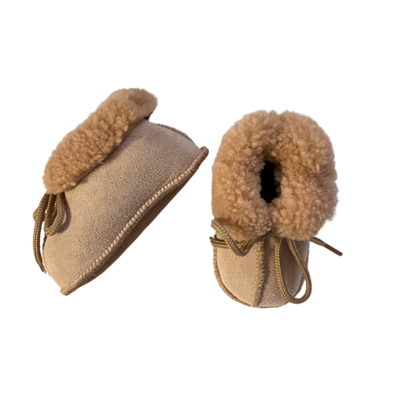 chaussons bébé peau de mouton
