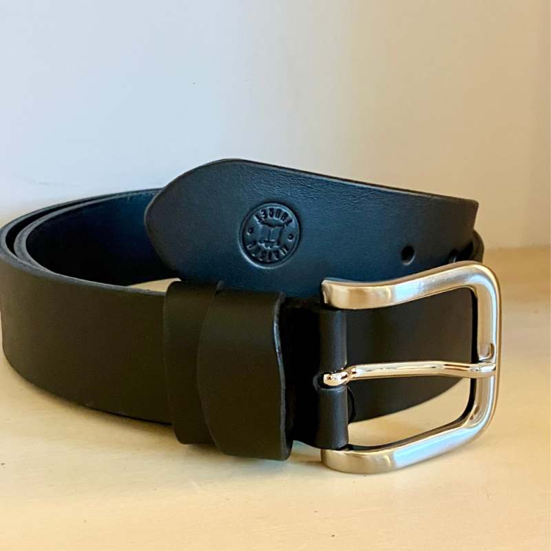 Zwart leren riem