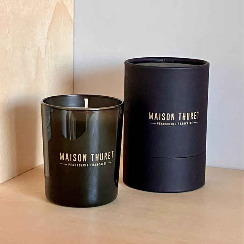 Bougie En Verre Vert Olive