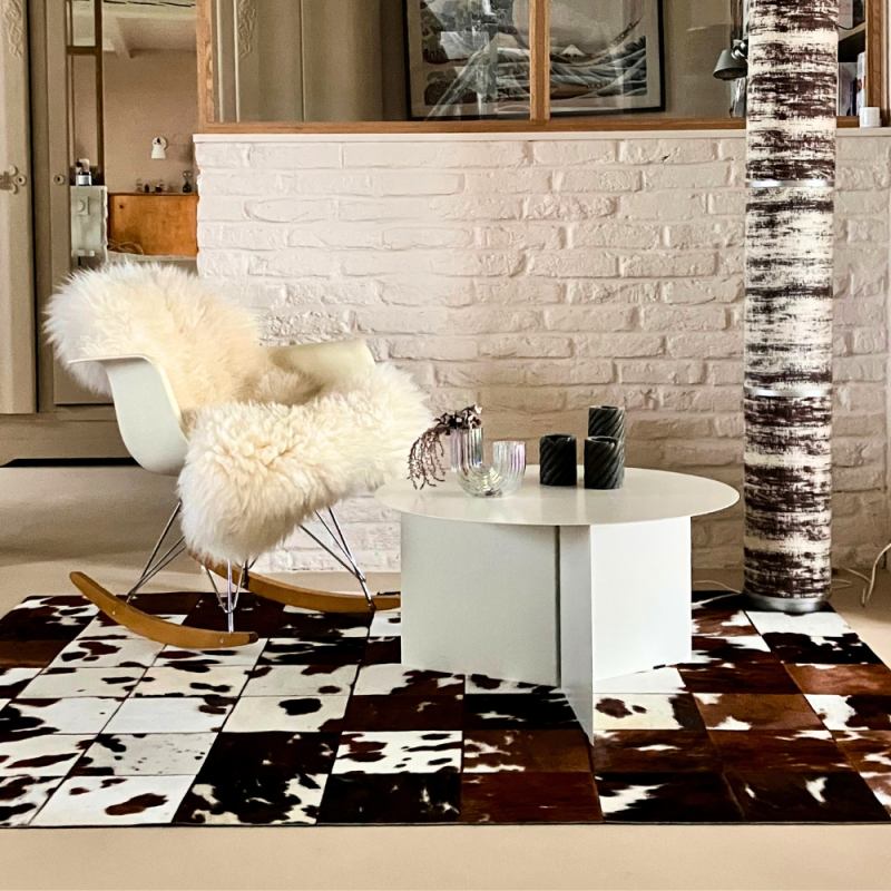 Peau de vache patchwork Normand sur-mesure