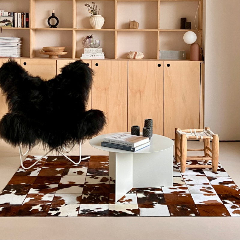 Peau de vache patchwork Normand sur-mesure