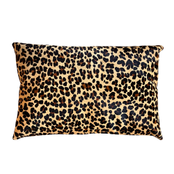 Coussin en peau d'agneau du Tibet blanc