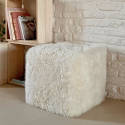 Cube En Peau De Mouton