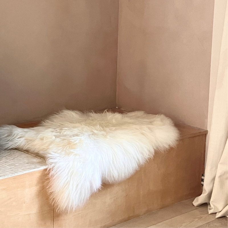 Peau de Mouton Islandais blanc