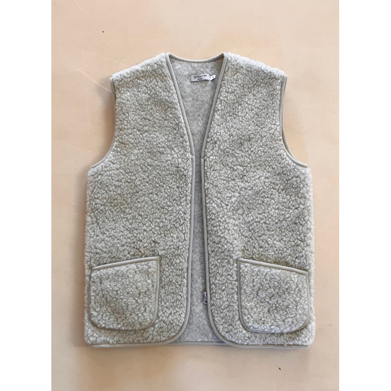 Mouwloos vest van 100% wol