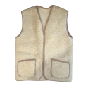 Mouwloos vest van 100% wol