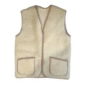 Mouwloos vest van 100% wol