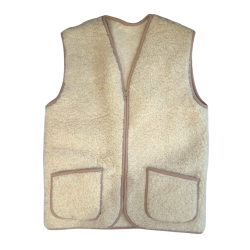 Mouwloos vest van 100% wol