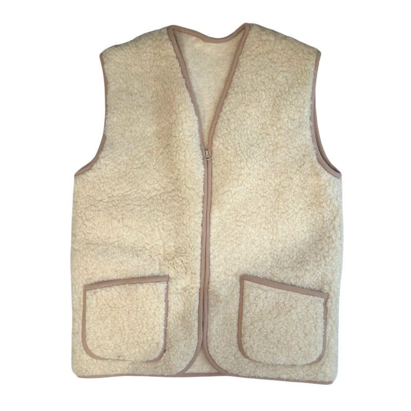 Mouwloos vest van 100% wol