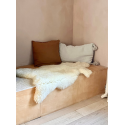 Peau De Mouton Naturelle Blanche Bouclée