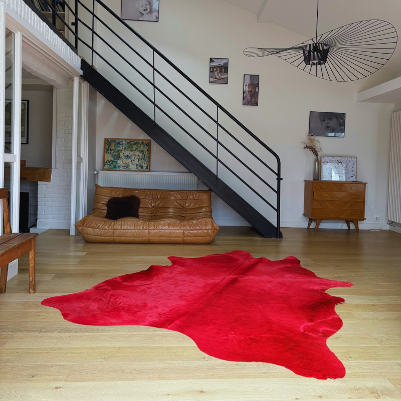 Peau de vache rouge