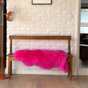 Fuchsia roze schapenvacht