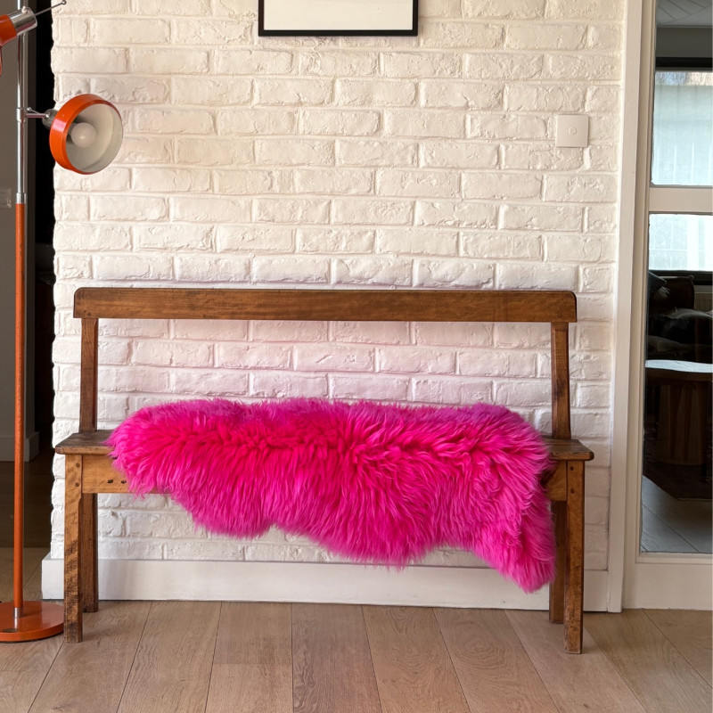 Peau de Mouton rose fushia