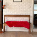 Peau de mouton rouge