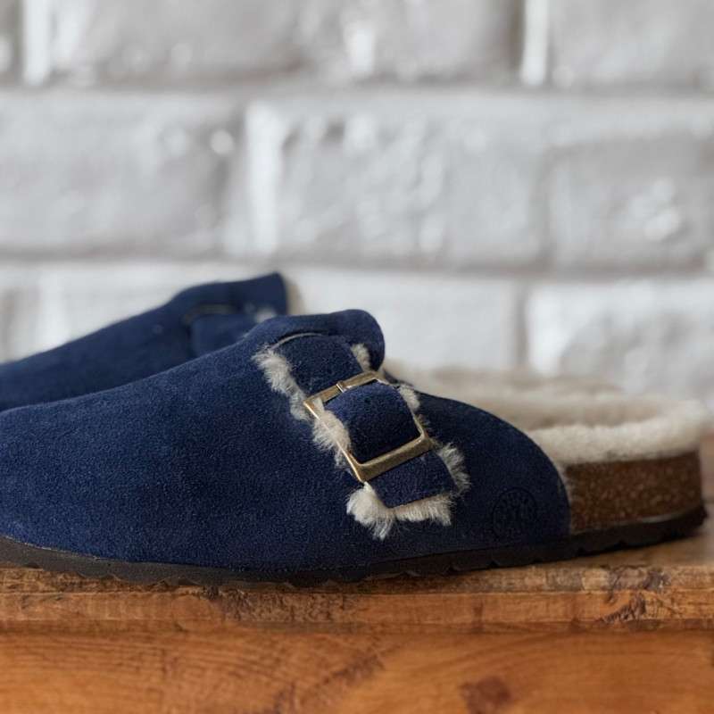 Sabots en cuir | Chaussons peau de mouton | Maison Thuret