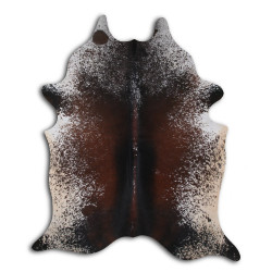 Peau de vache poivre et sel marron