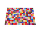 Tapis Patchwork uni mutlicolore