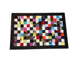 Tapis Patchwork multicolore foncé