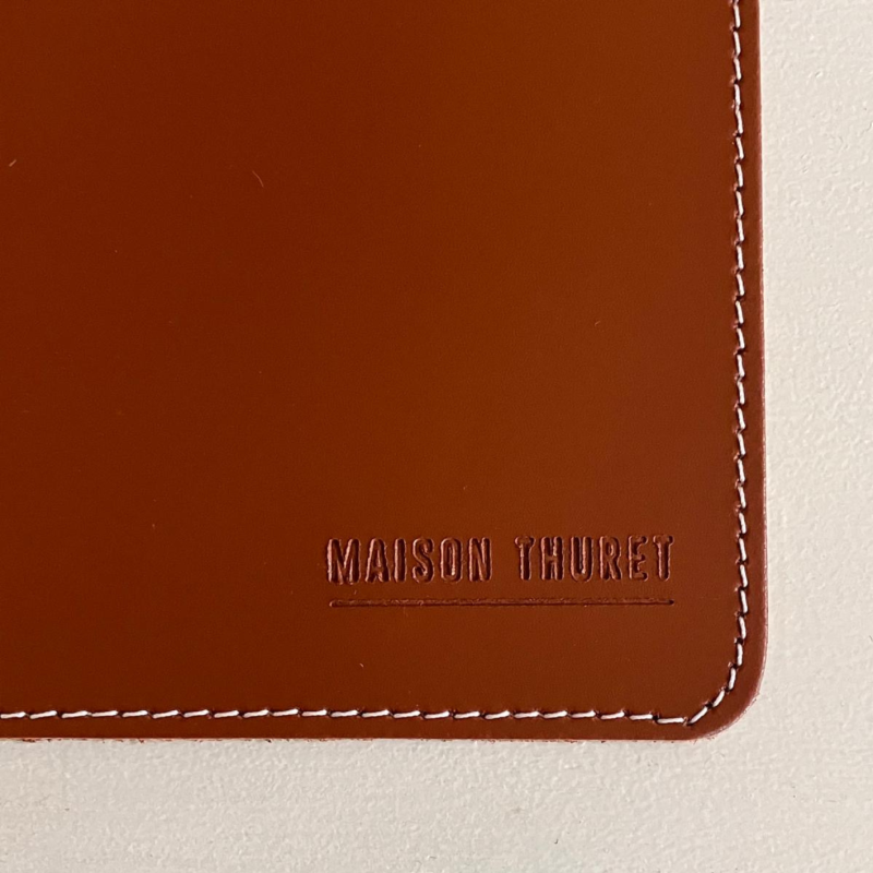 Sous main de bureau en cuir premium - 80 x 40 cm
